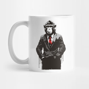 monkey in suit Mug